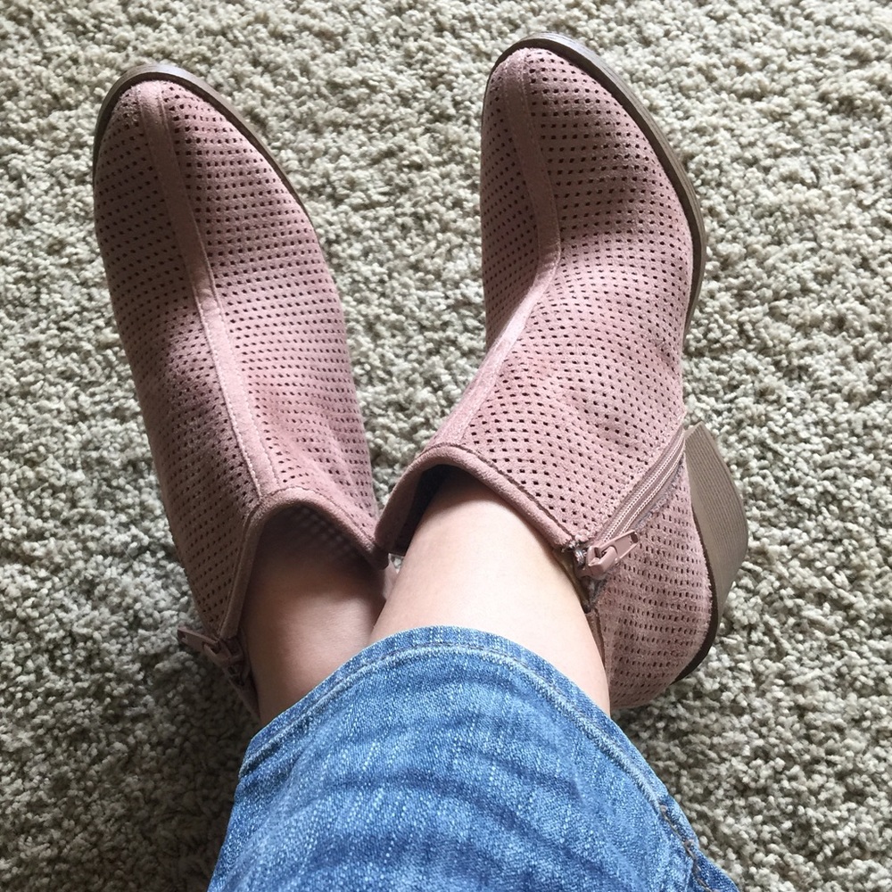 New NEW NEW Wedge booties Low Block heel boots - Picture 6 of 7